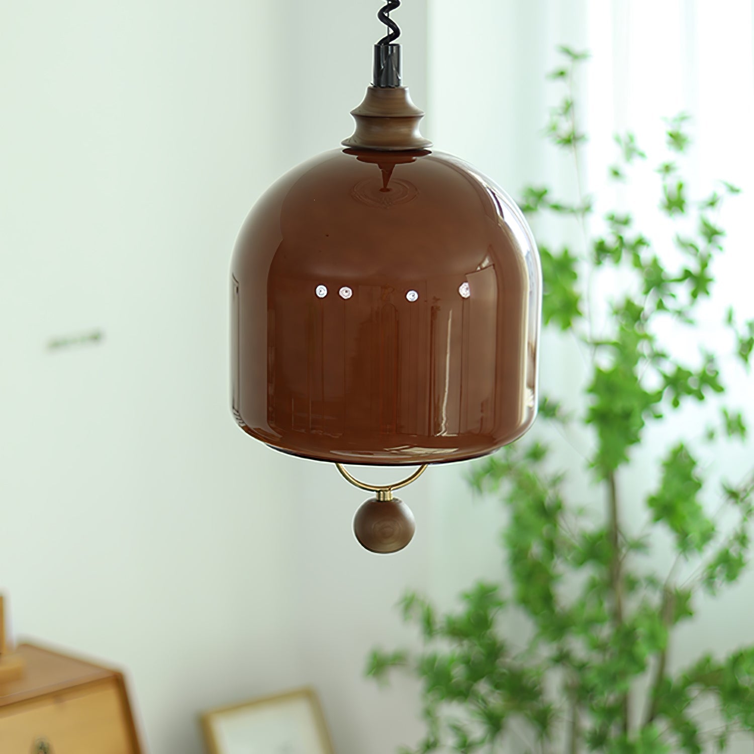 Yael MInimalist Wood Pendant Light-Neutral Decor