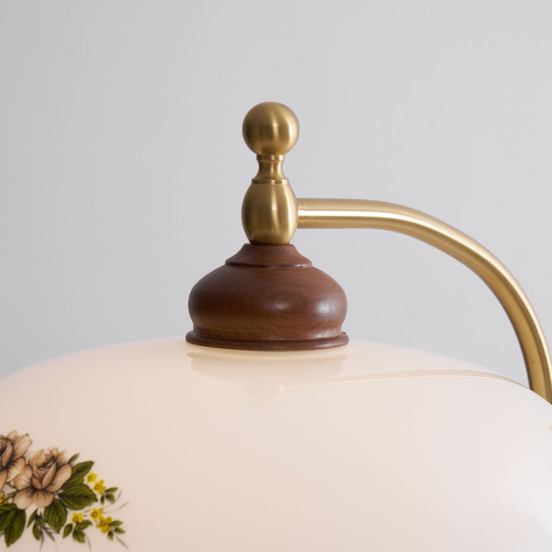 Volorel Vintage Glass Floor Lamp-Neutral Decor