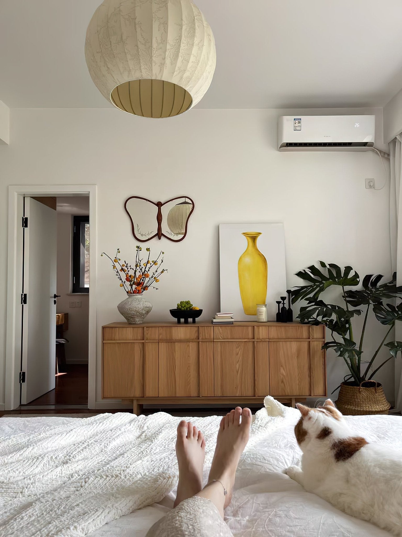 Lustra Pendant Lamp Lantern Minimalist-Neutral Decor