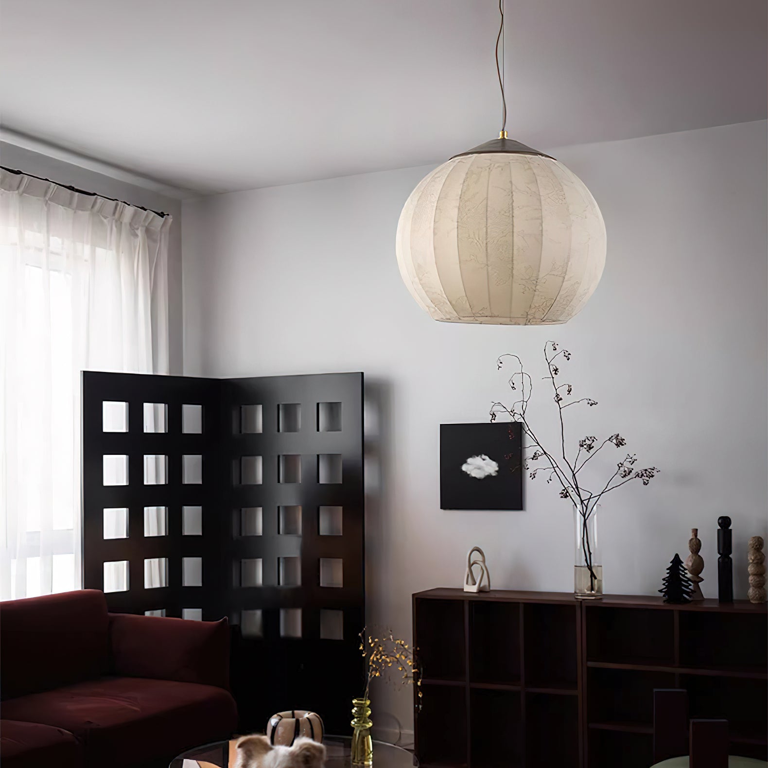 Lustra Pendant Lamp Lantern Minimalist-Neutral Decor