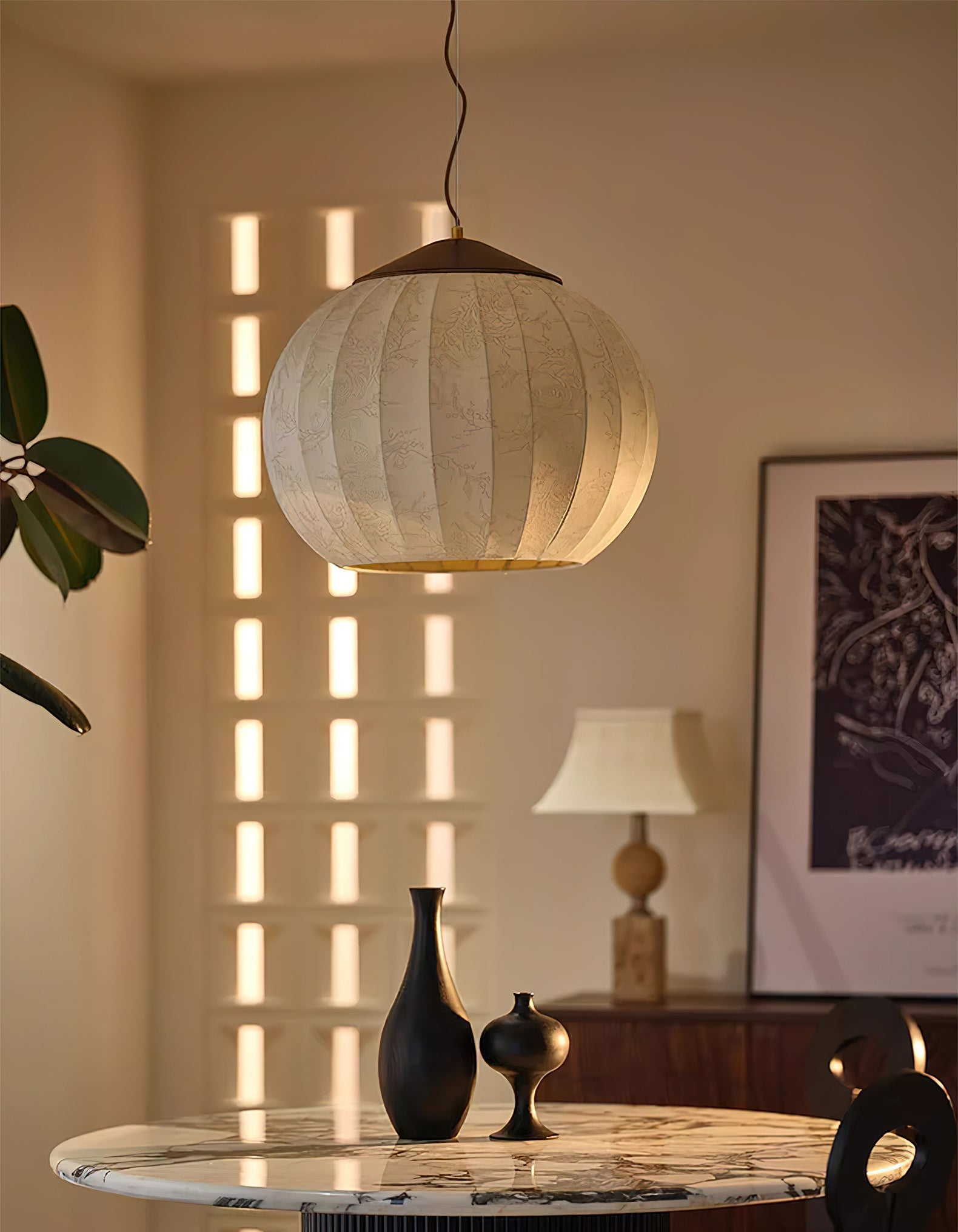 Lustra Pendant Lamp Lantern Minimalist-Neutral Decor
