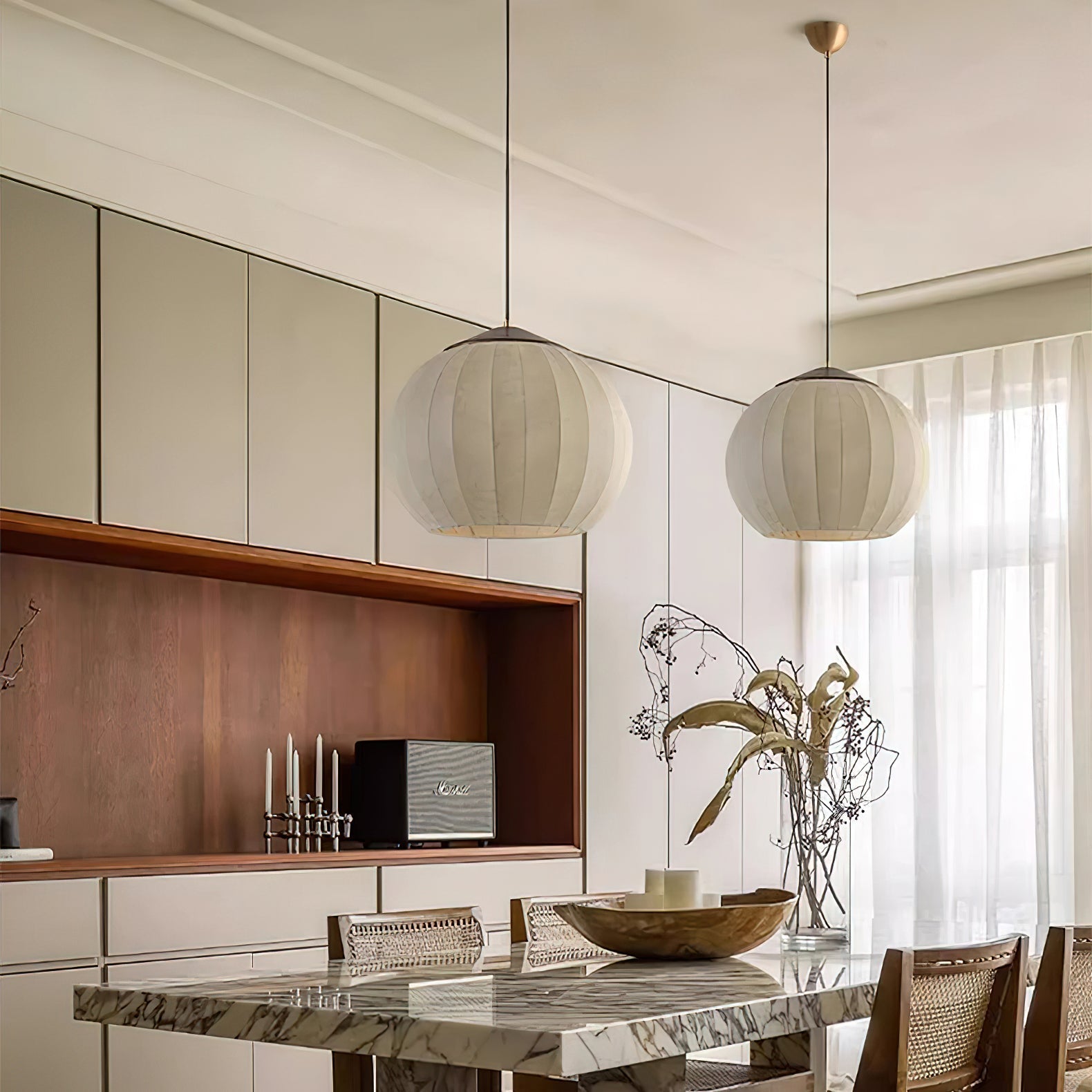 Lustra Pendant Lamp Lantern Minimalist-Neutral Decor