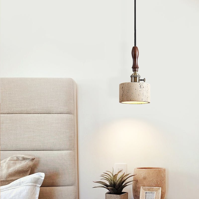 Heritage Stone Pendant Lamp-Neutral Decor
