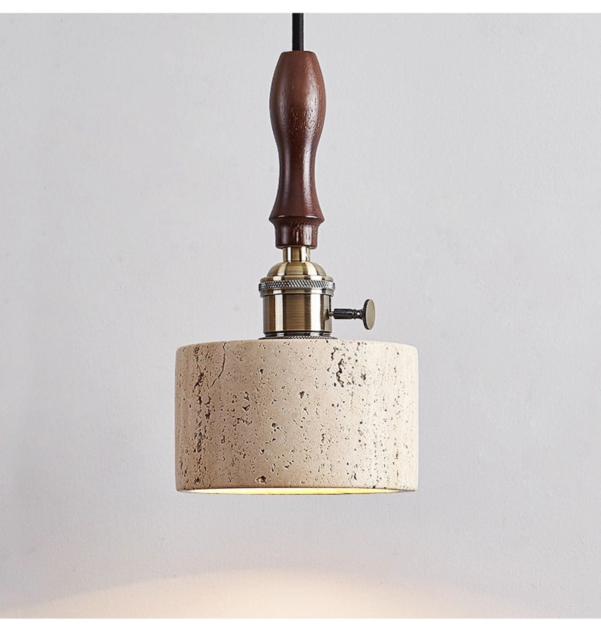 Heritage Stone Pendant Lamp-Neutral Decor