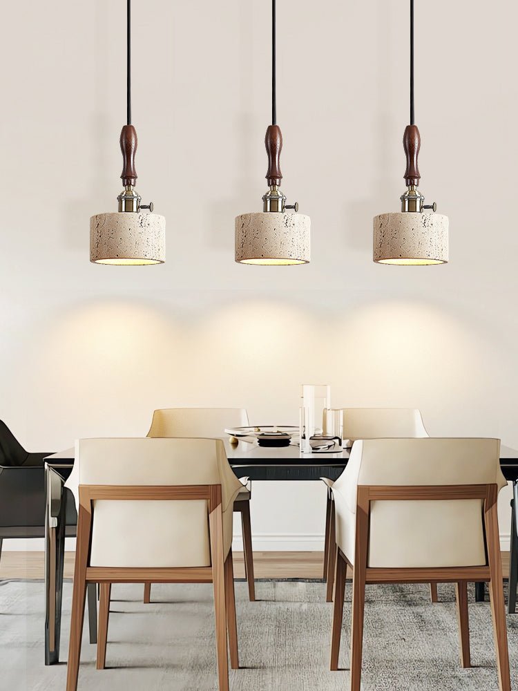 Heritage Stone Pendant Lamp-Neutral Decor