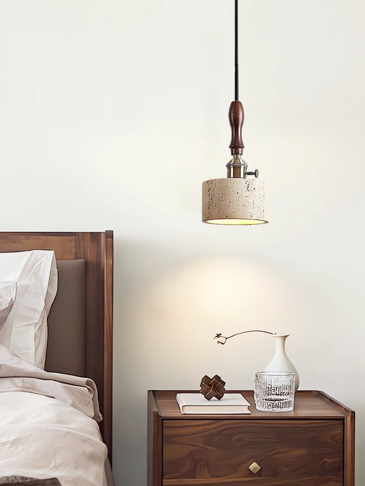 Heritage Stone Pendant Lamp-Neutral Decor