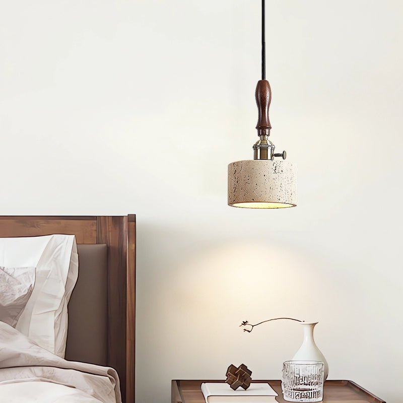 Heritage Stone Pendant Lamp-Neutral Decor