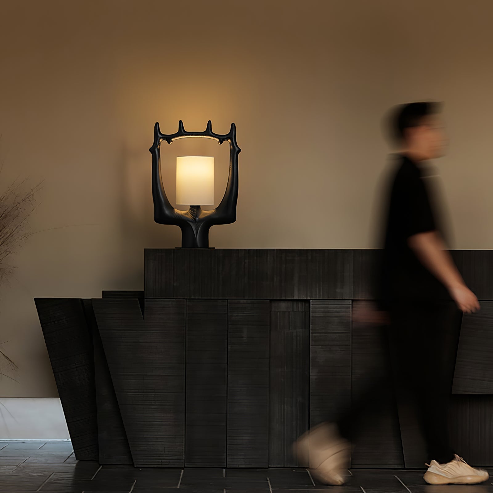 Roise Nature Wood Table Lamp-Neutral Decor