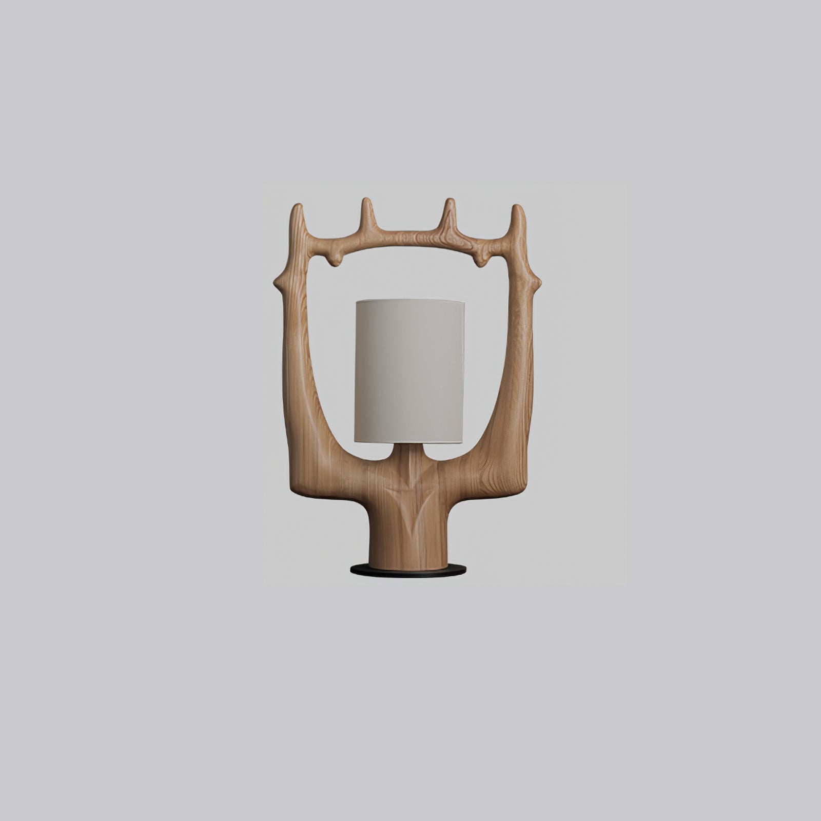 Roise Nature Wood Table Lamp-Neutral Decor