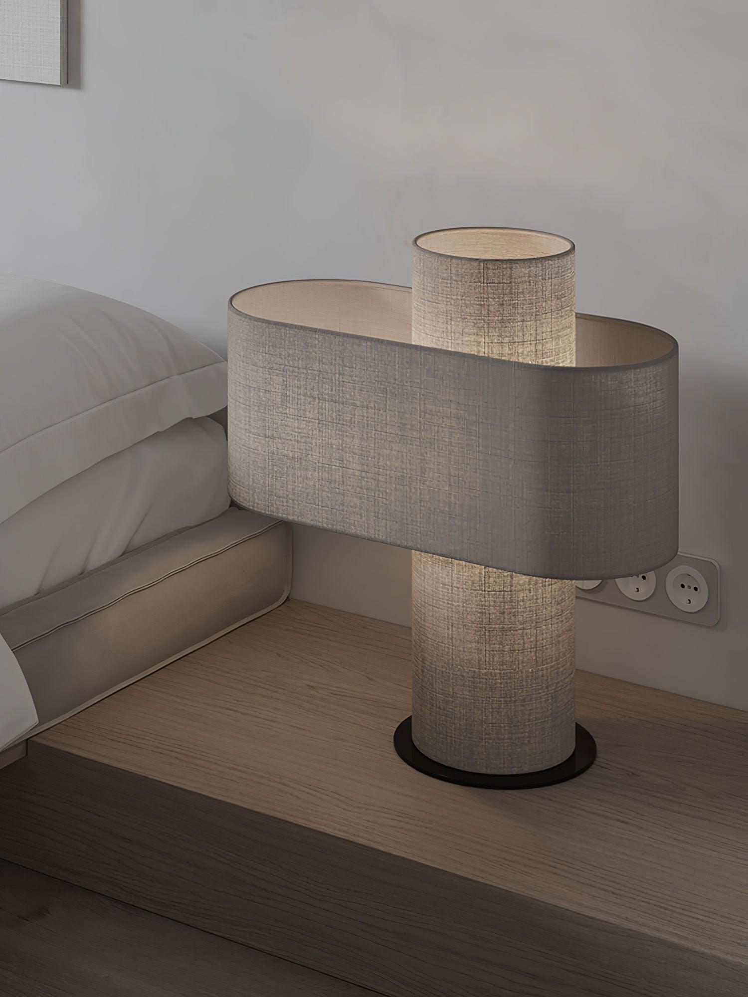 Eurvenil Minimalist Fabric Desk Lamp-Neutral Decor
