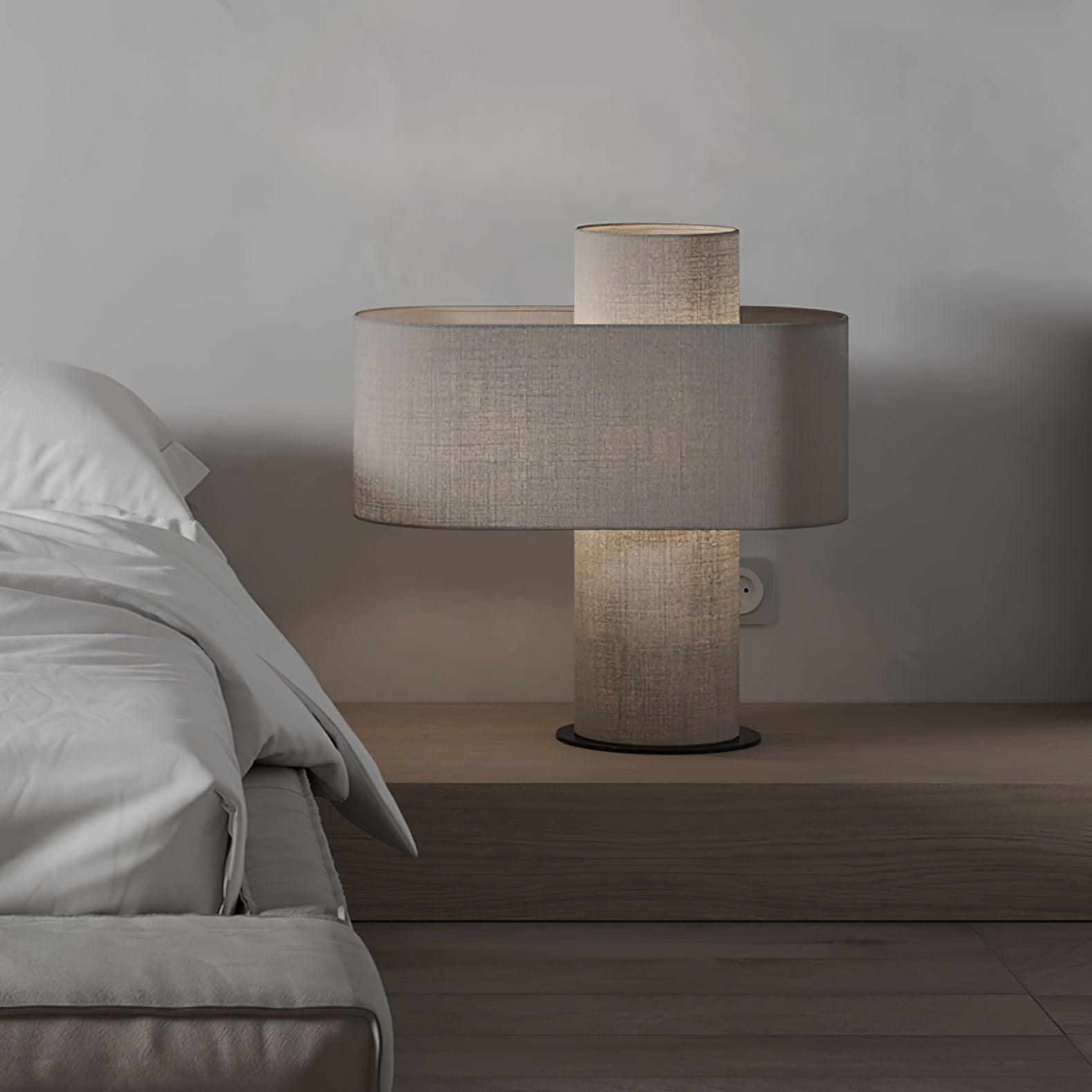 Eurvenil Minimalist Fabric Desk Lamp-Neutral Decor