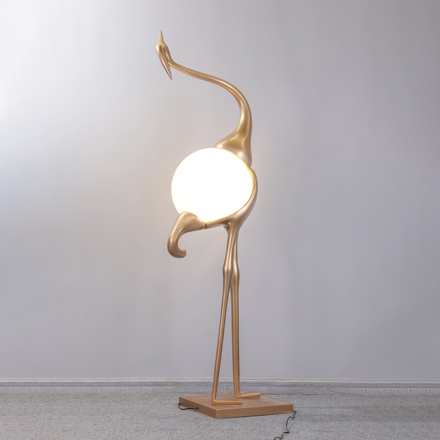 Uraearae Crane Shaped Wall Sconce-Neutral Decor
