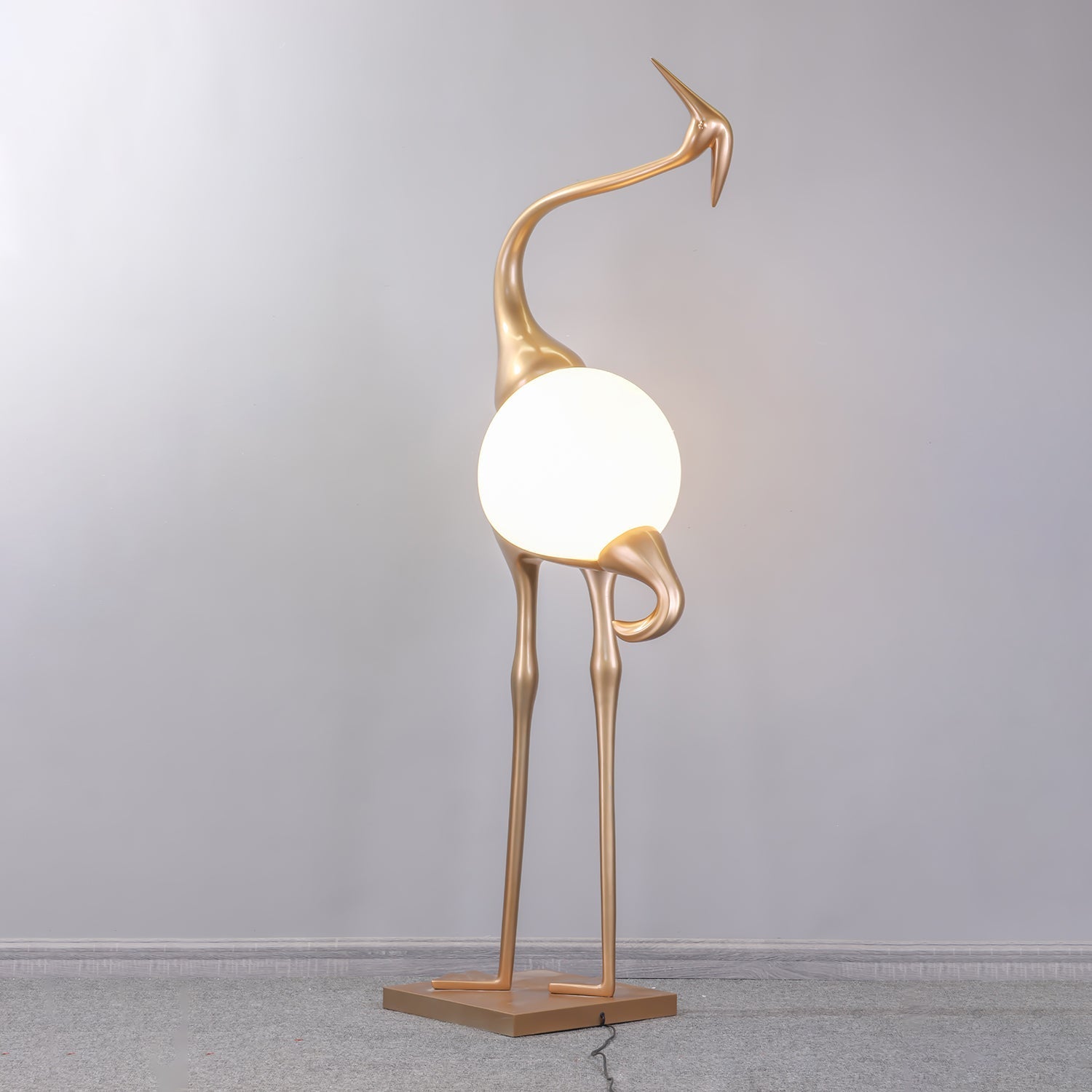 Uraearae Crane Shaped Wall Sconce-Neutral Decor