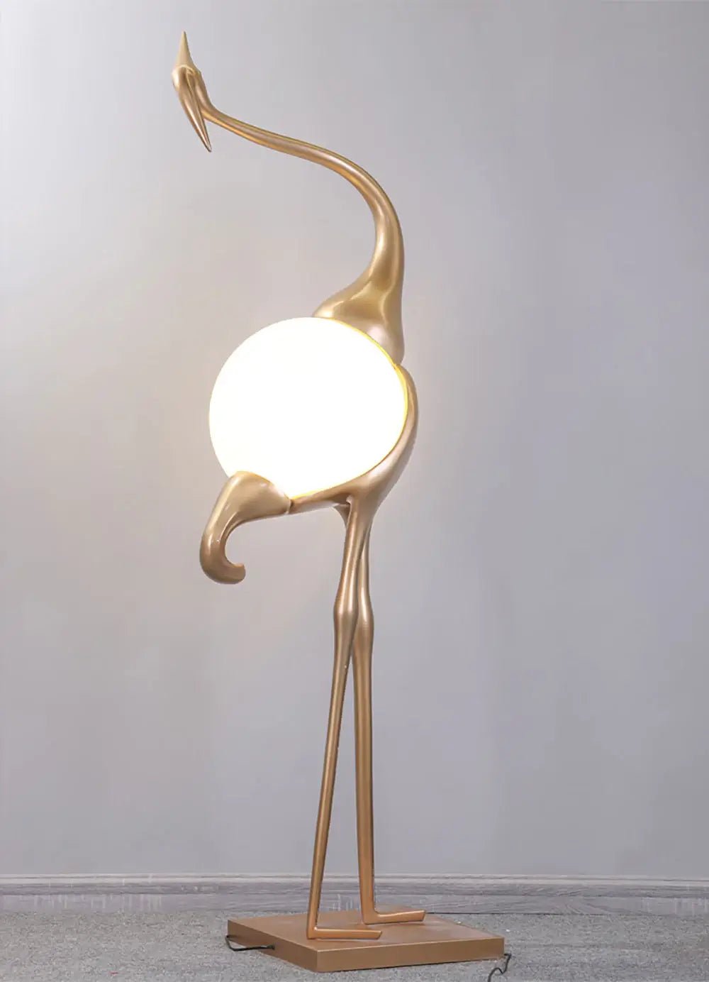Uraearae Crane Shaped Wall Sconce-Neutral Decor