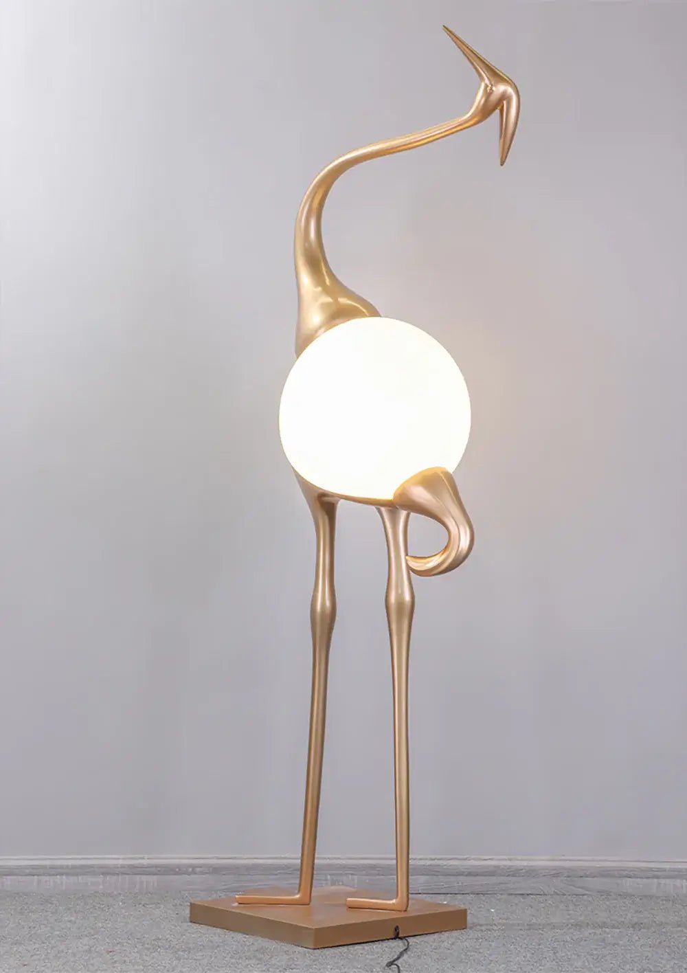Uraearae Crane Shaped Wall Sconce-Neutral Decor