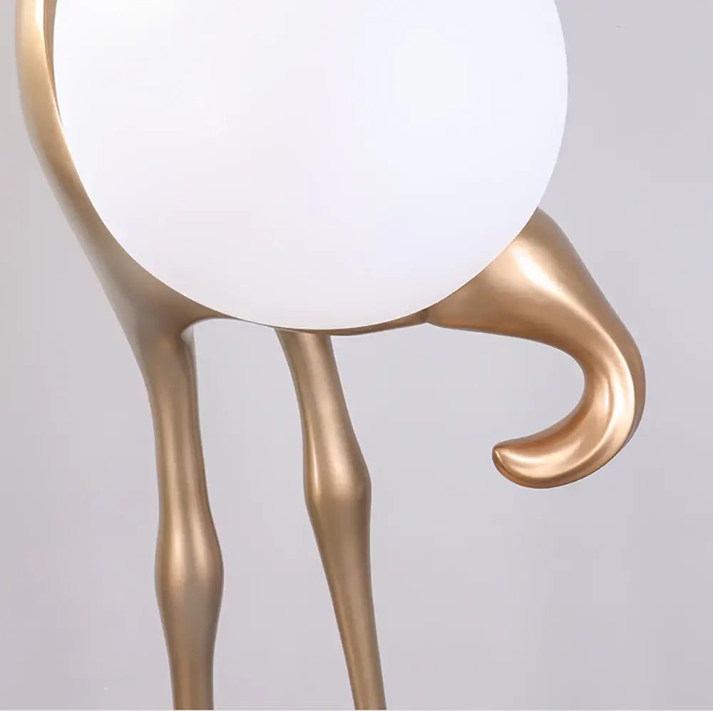 Uraearae Crane Shaped Wall Sconce-Neutral Decor