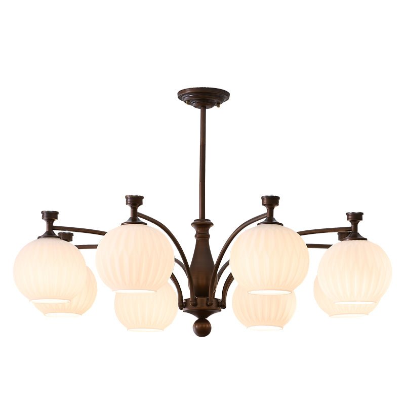 Vaslen Chandelier Orb Frosted Vintage-Neutral Decor
