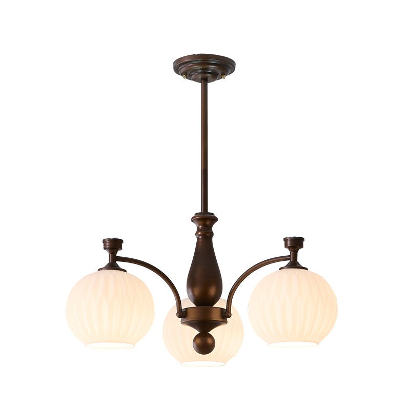 Vaslen Chandelier Orb Frosted Vintage-Neutral Decor