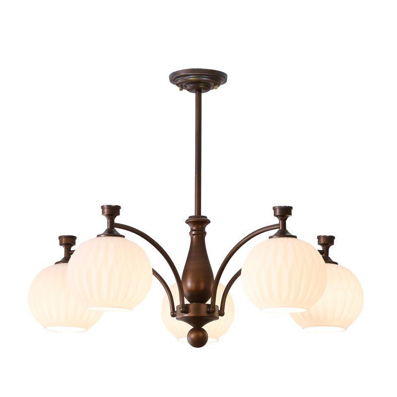 Vaslen Chandelier Orb Frosted Vintage-Neutral Decor