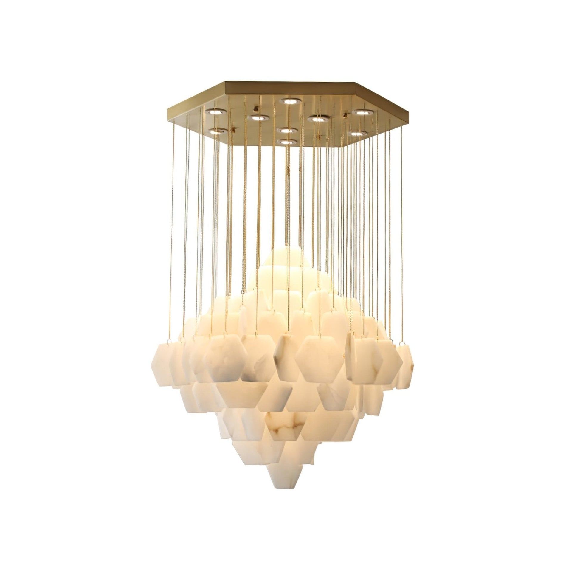 Aurelia Luxury Alabaster Chandelier-Neutral Decor