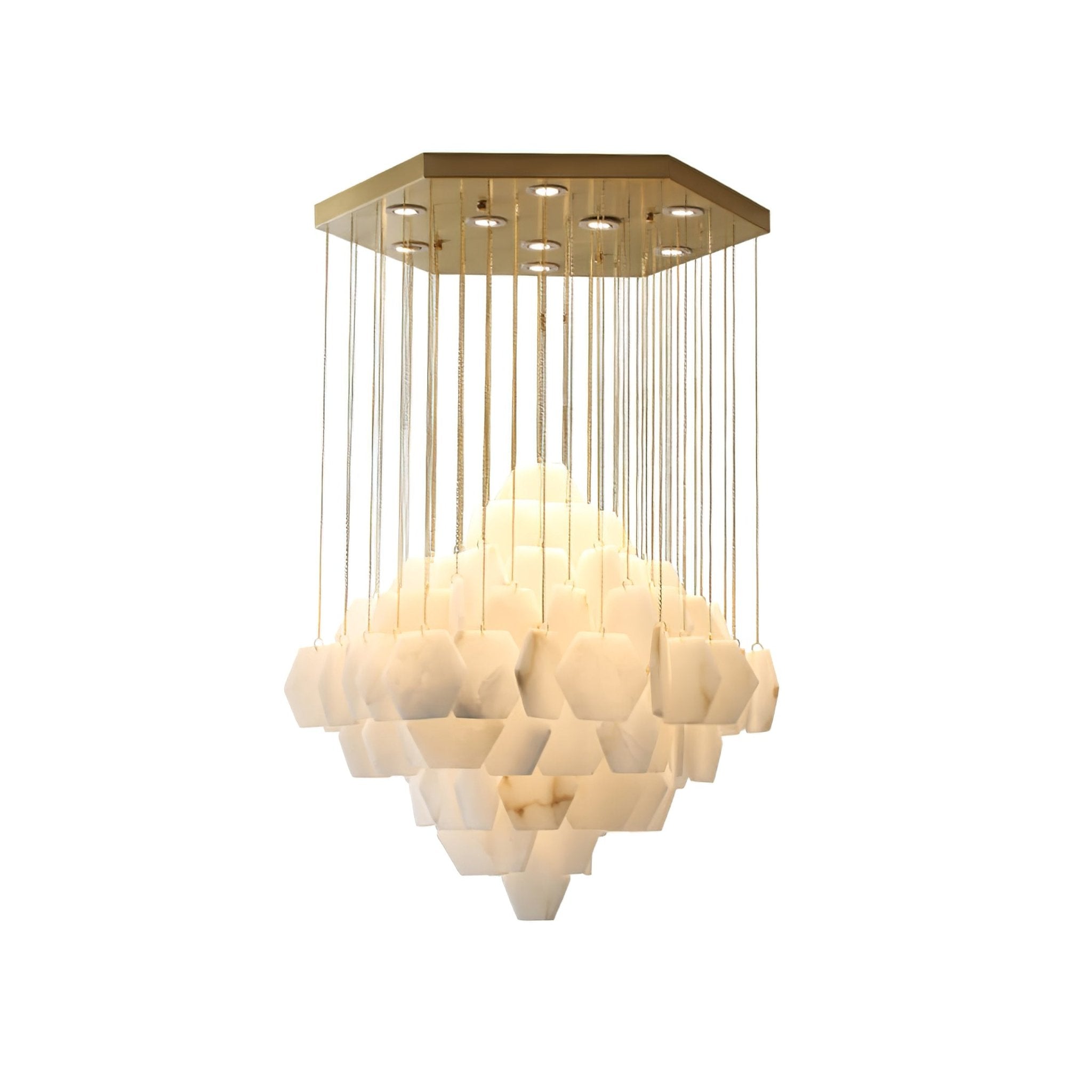 Aurelia Luxury Alabaster Chandelier-Neutral Decor
