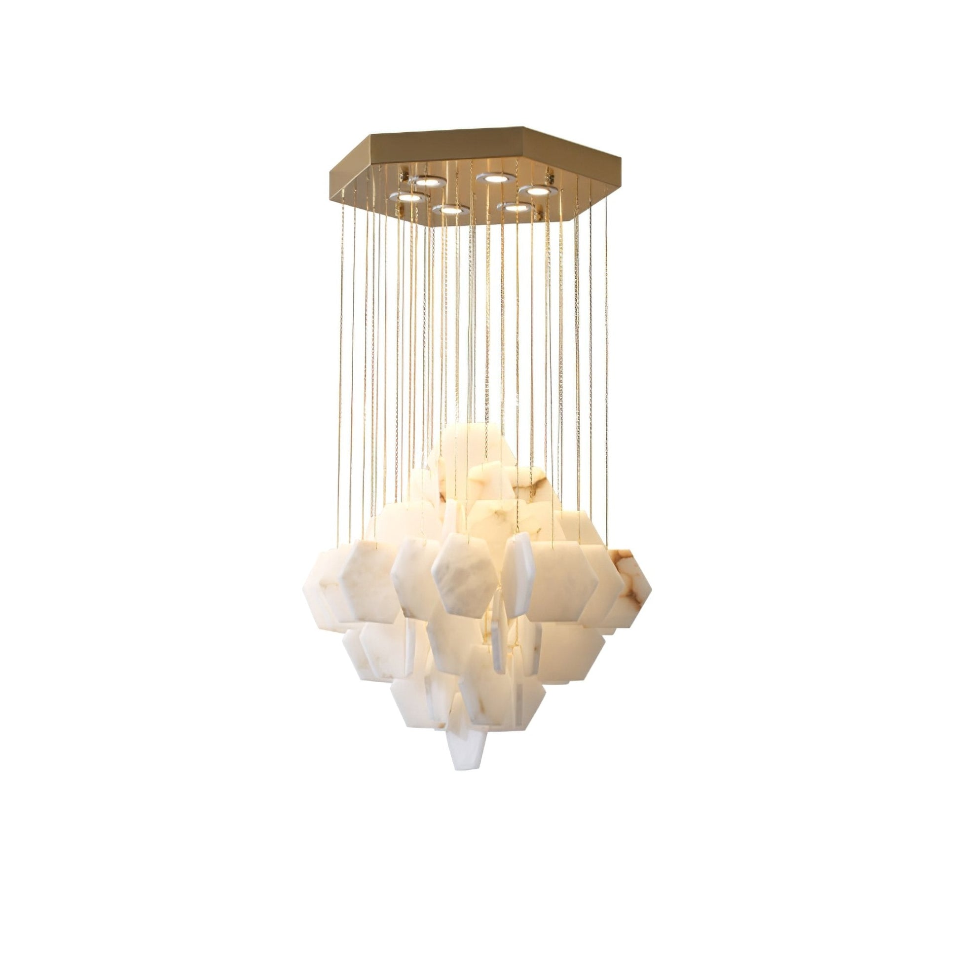 Aurelia Luxury Alabaster Chandelier-Neutral Decor