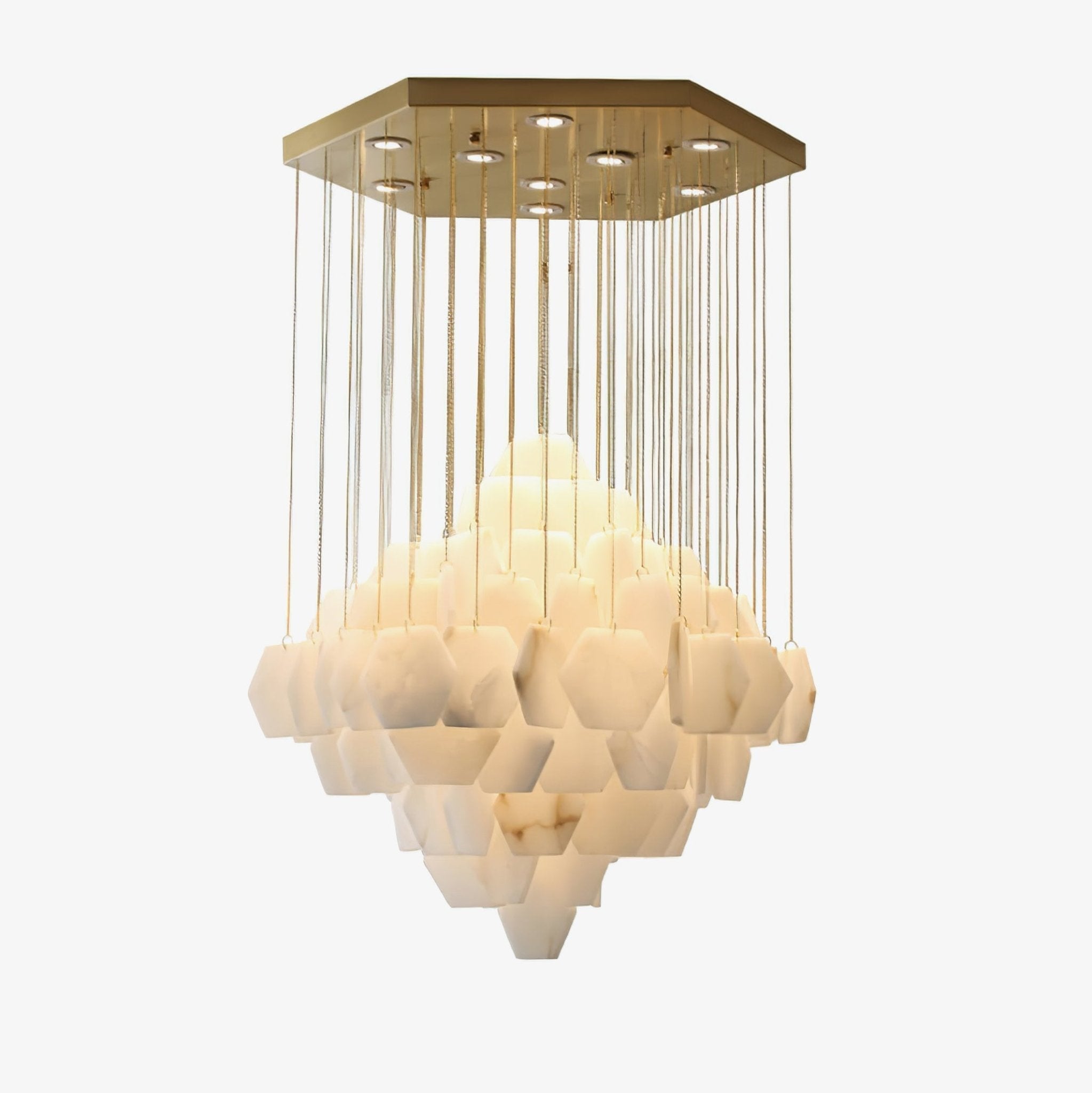 Aurelia Luxury Alabaster Chandelier-Neutral Decor