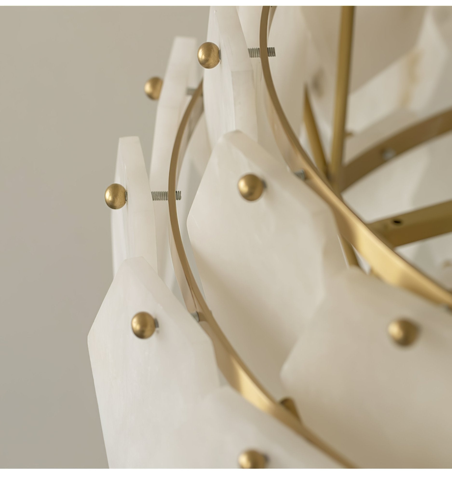 Evenaris Honeycomb Alabaster Chandelier-Neutral Decor