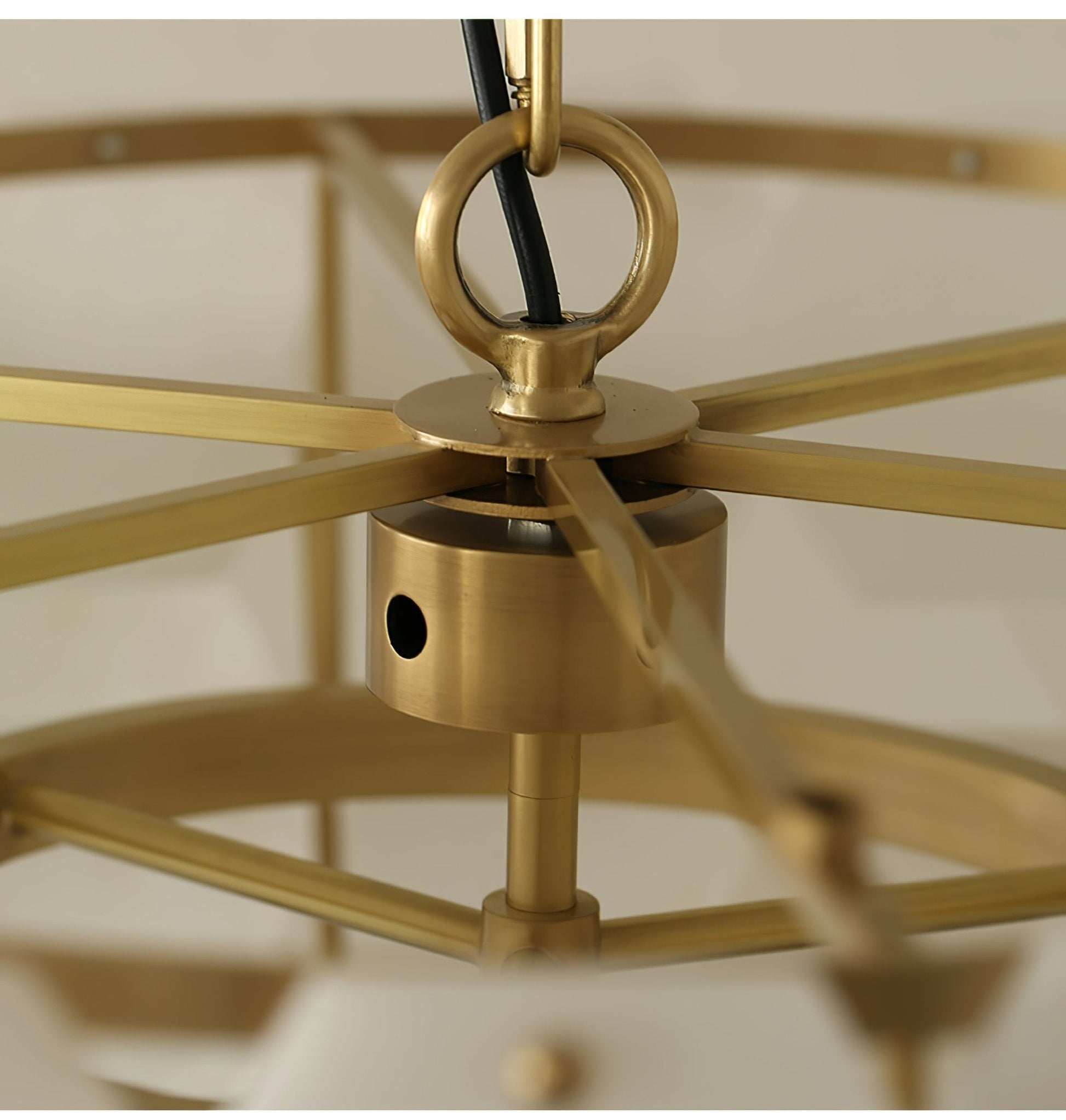 Evenaris Honeycomb Alabaster Chandelier-Neutral Decor