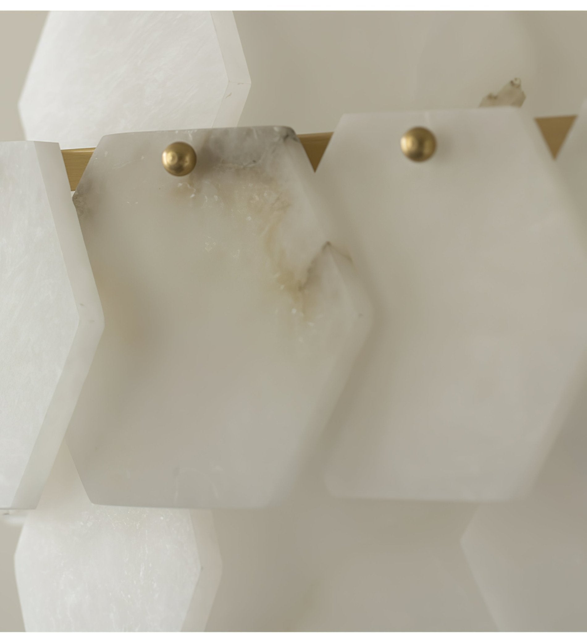 Evenaris Honeycomb Alabaster Chandelier-Neutral Decor