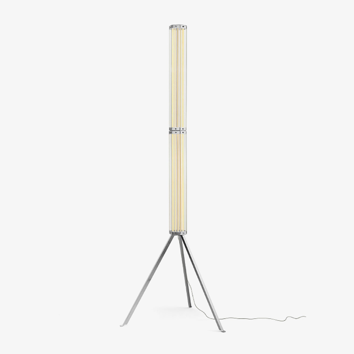 Hexagonal Glass Floor Lamp-Neutral Decor