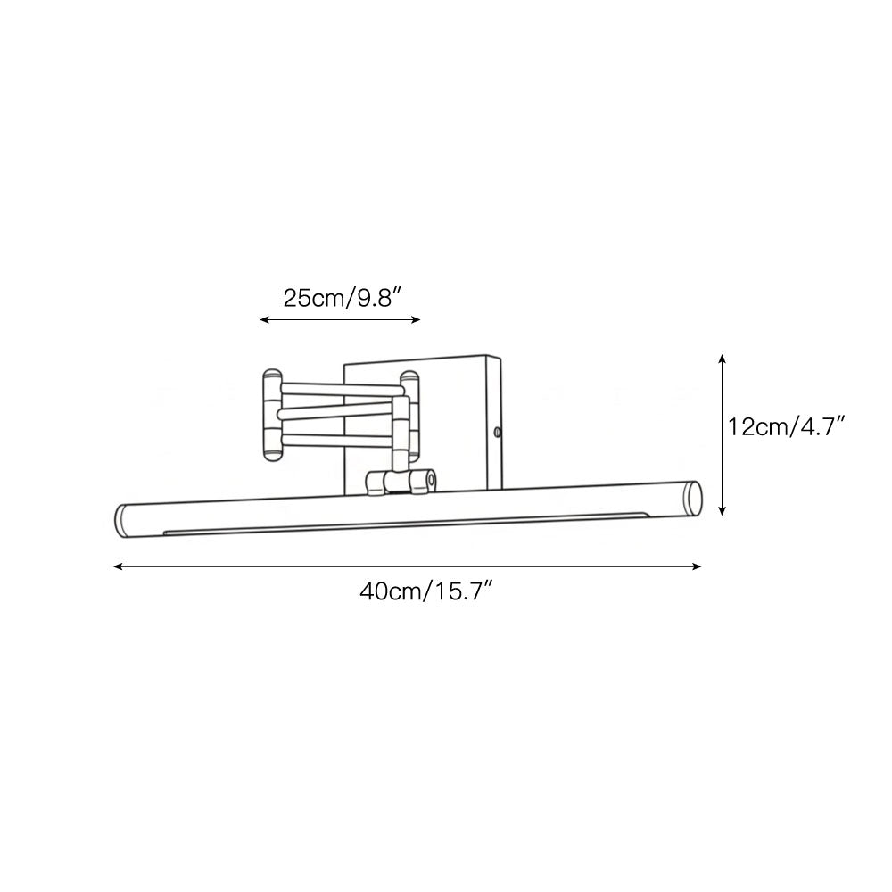 Angled view of the Stokes wall lamp showing its adjustable light direction.