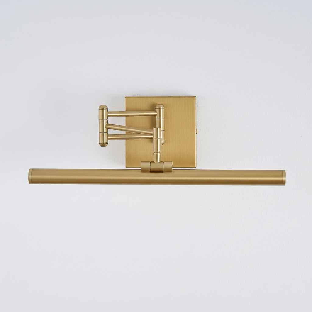 The 60cm version of the Stokes brass wall lamp.