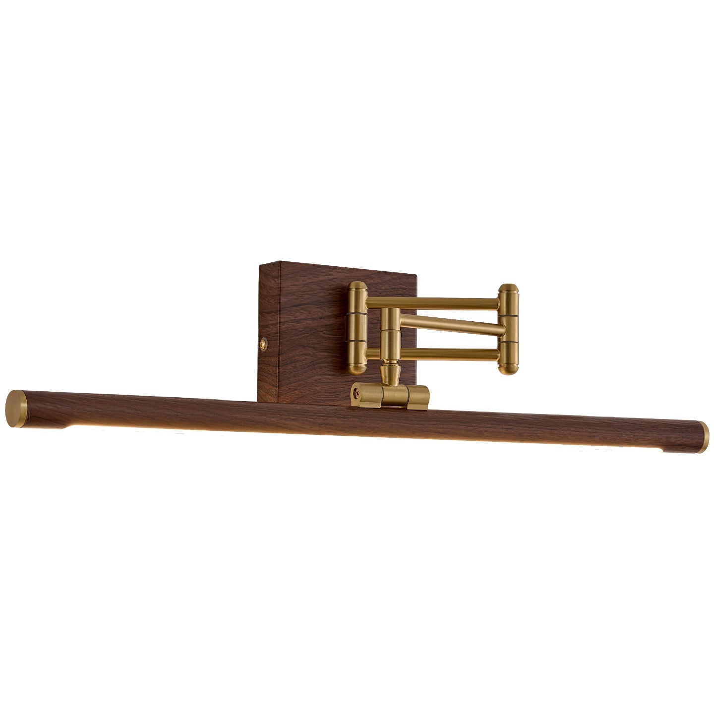 Angled view of the Copper finish wall lamp.