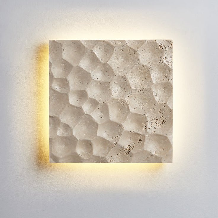 Hive Hexagonal Texture Sconce-Neutral Decor