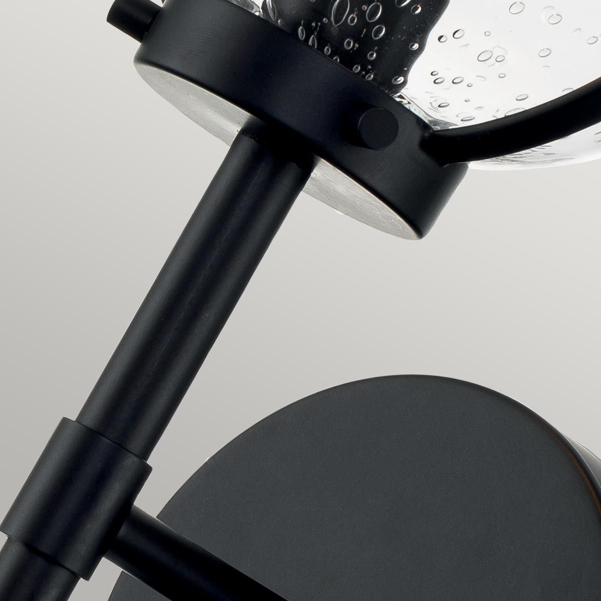 Low-angle view of the Hollis Wall Sconce, emphasizing its height.
