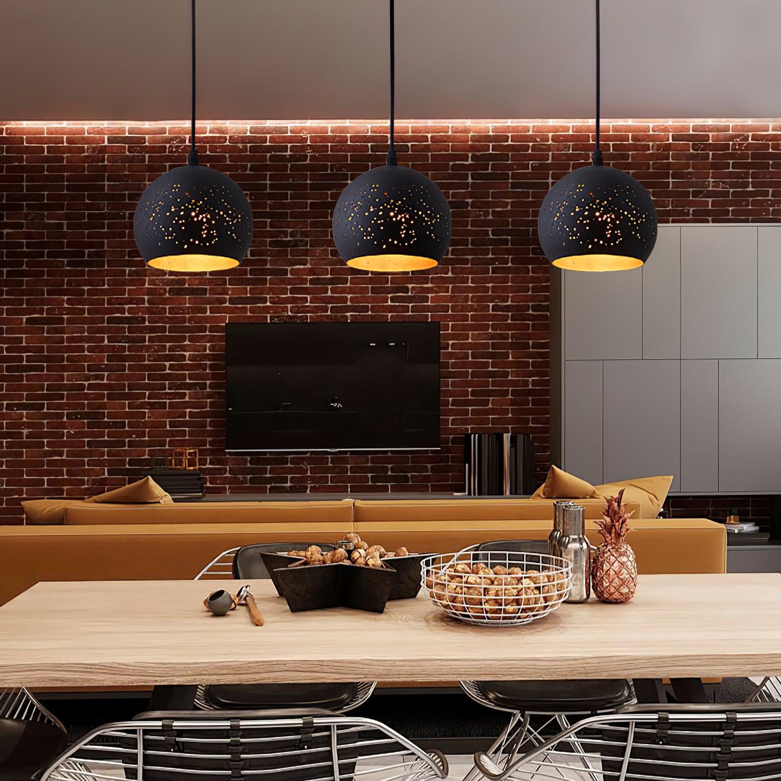 Dirixon Pendant Lamp Hollow Industrial Vintage-Neutral Decor