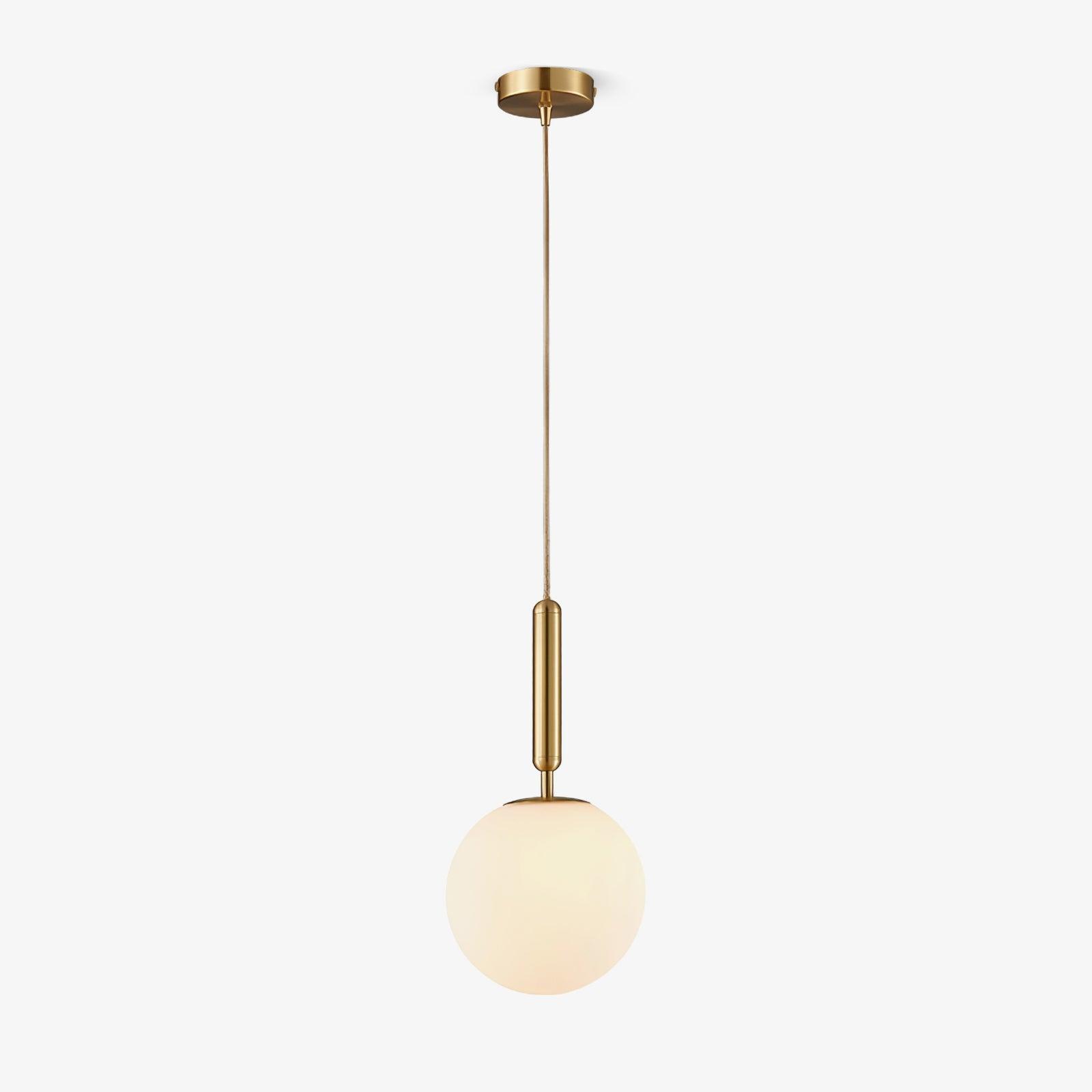 Orbita Minimalist Brass Pendant Light-Neutral Decor
