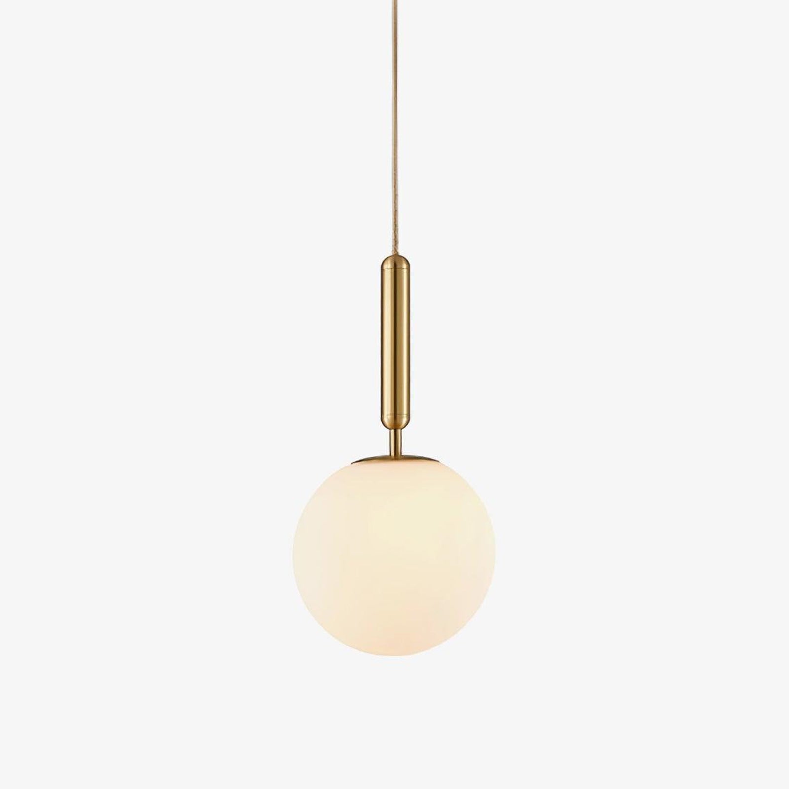 Orbita Minimalist Brass Pendant Light-Neutral Decor