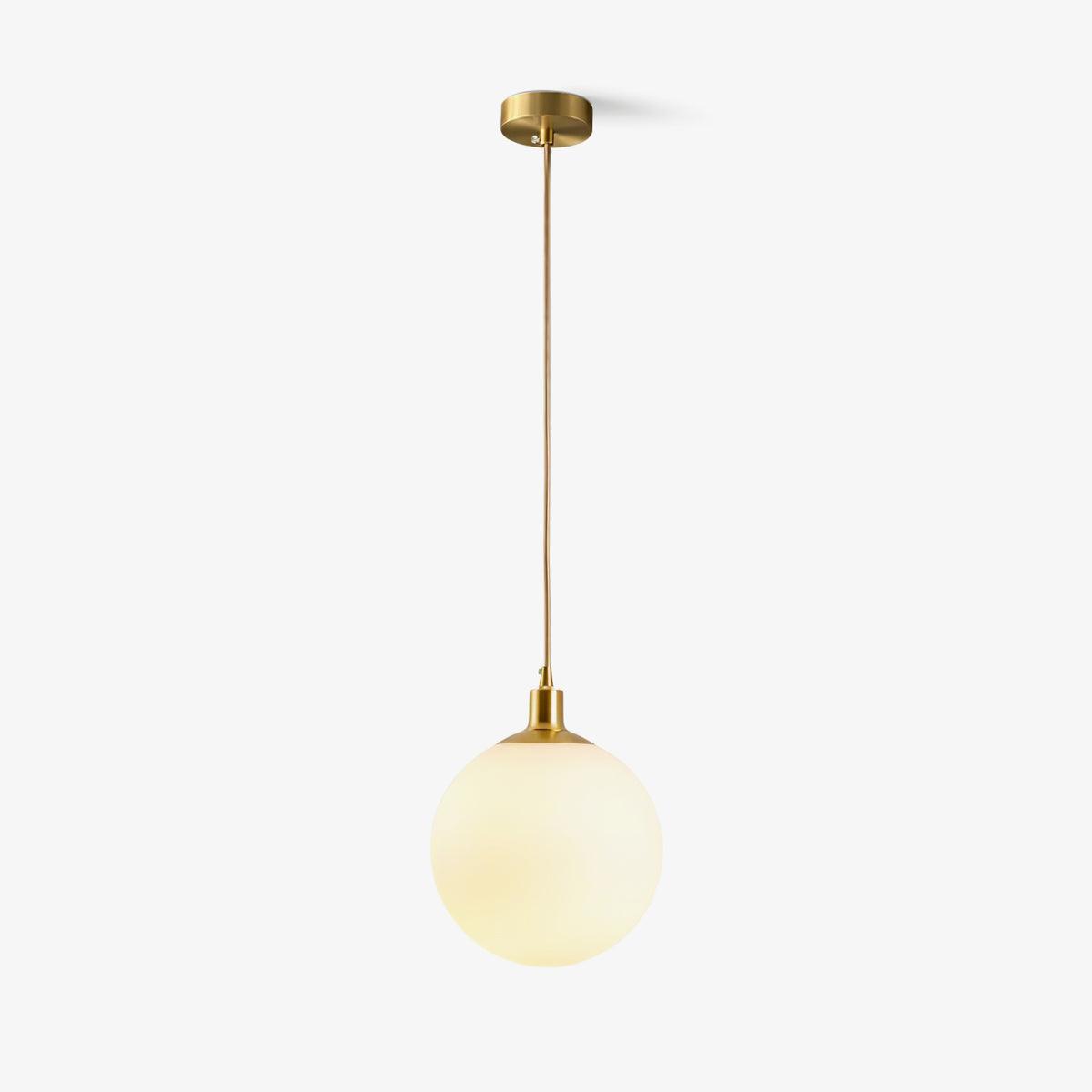 Orbita Minimalist Brass Pendant Light-Neutral Decor