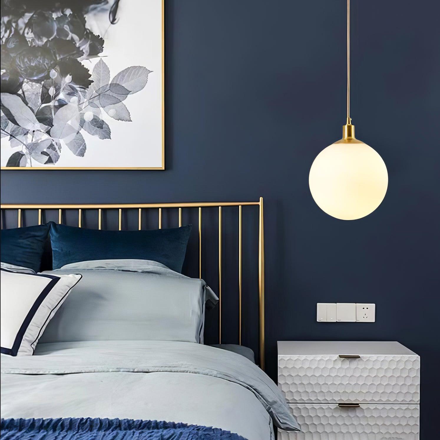 Orbita Minimalist Brass Pendant Light-Neutral Decor