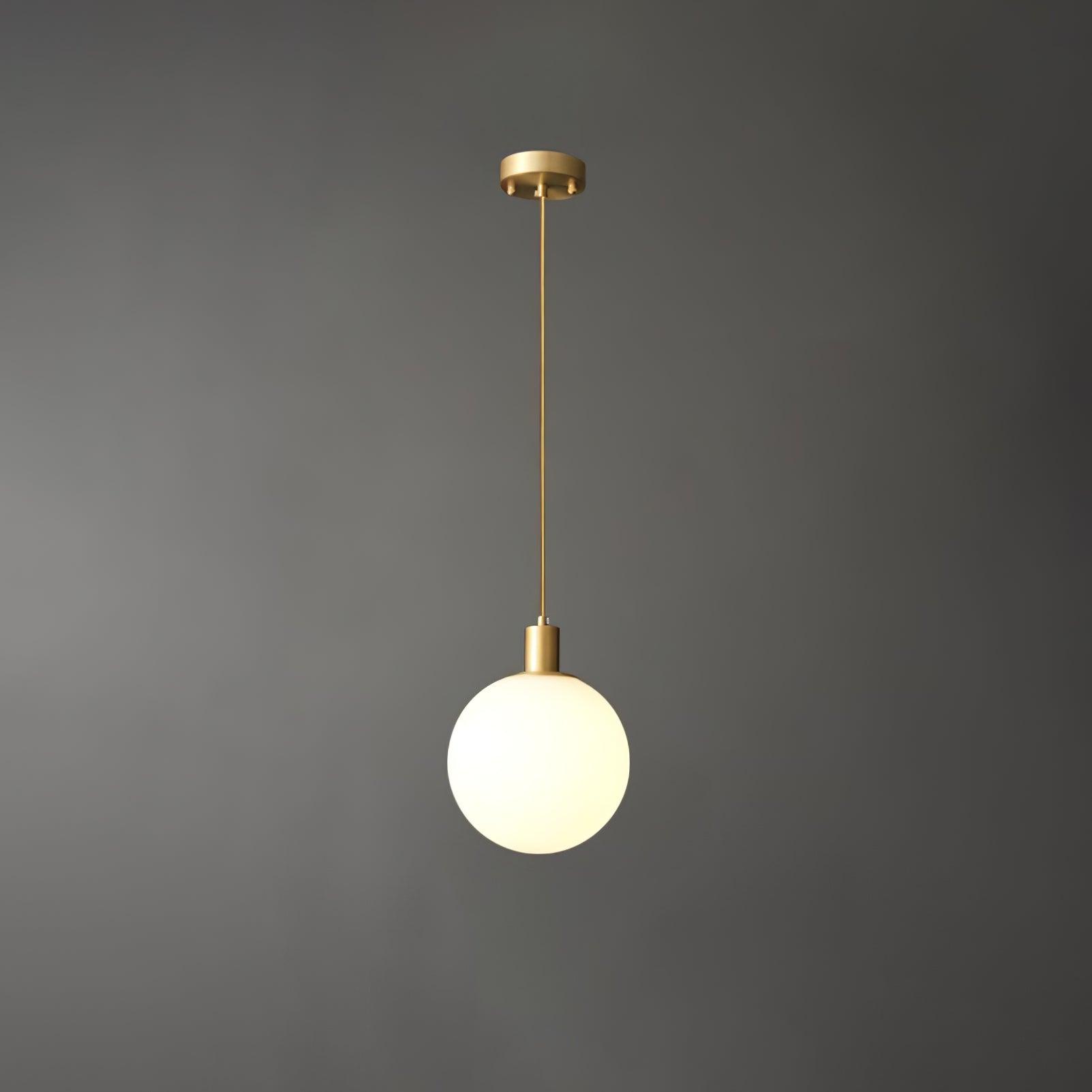 Orbita Minimalist Brass Pendant Light-Neutral Decor