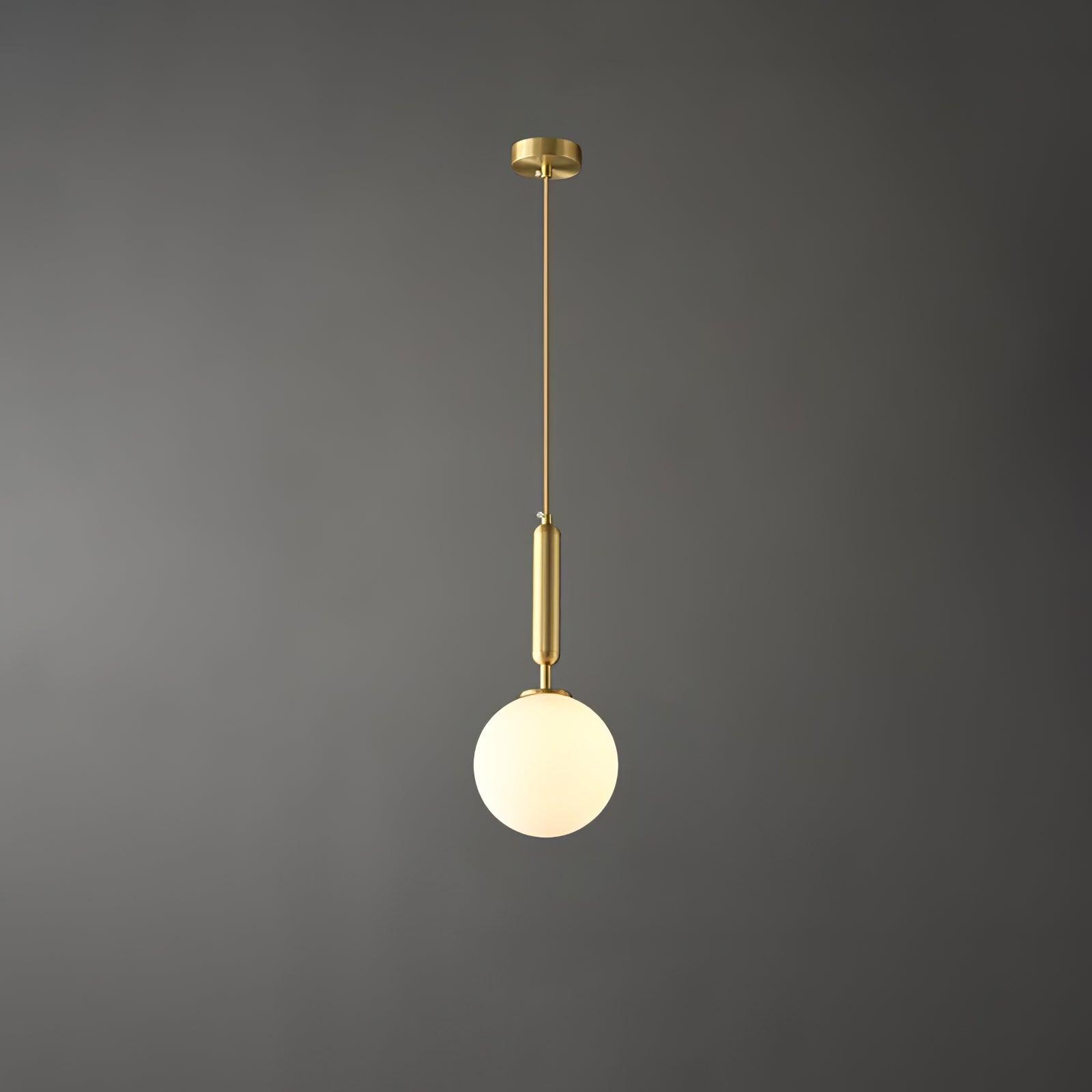 Orbita Minimalist Brass Pendant Light-Neutral Decor