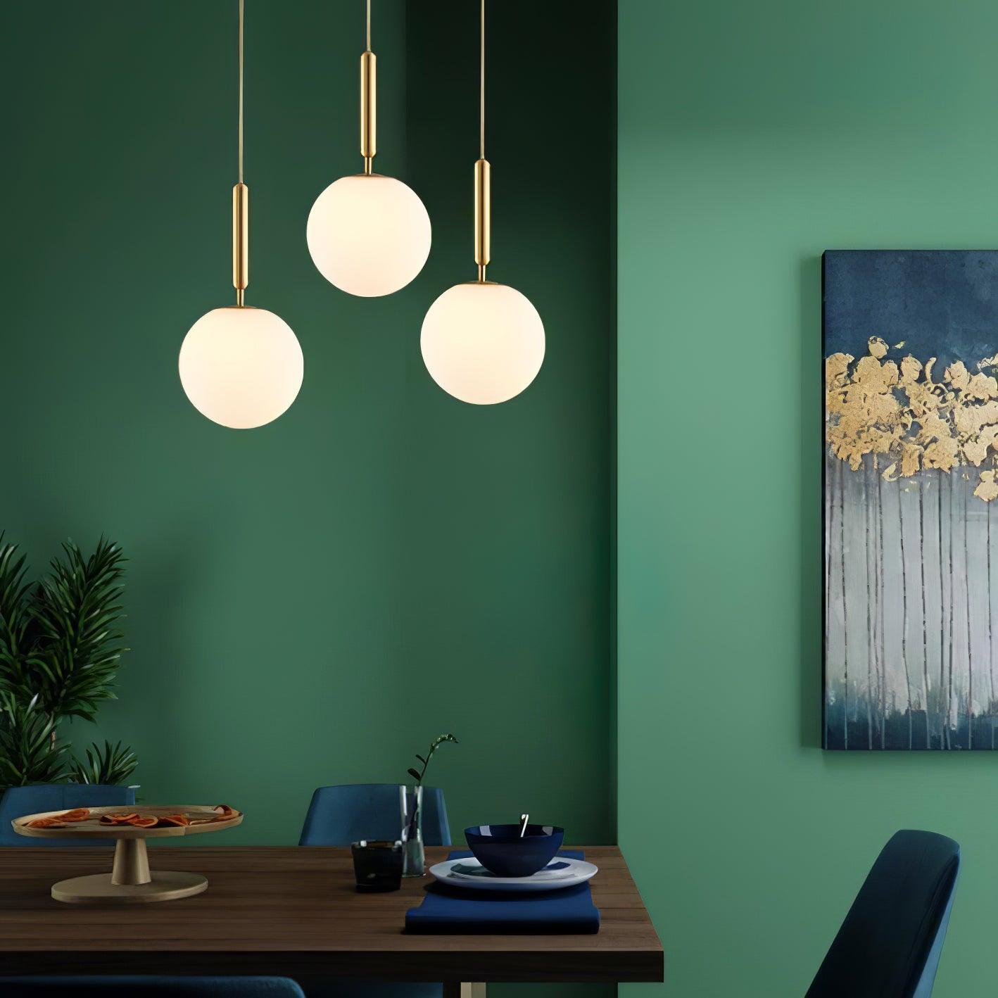Orbita Minimalist Brass Pendant Light-Neutral Decor