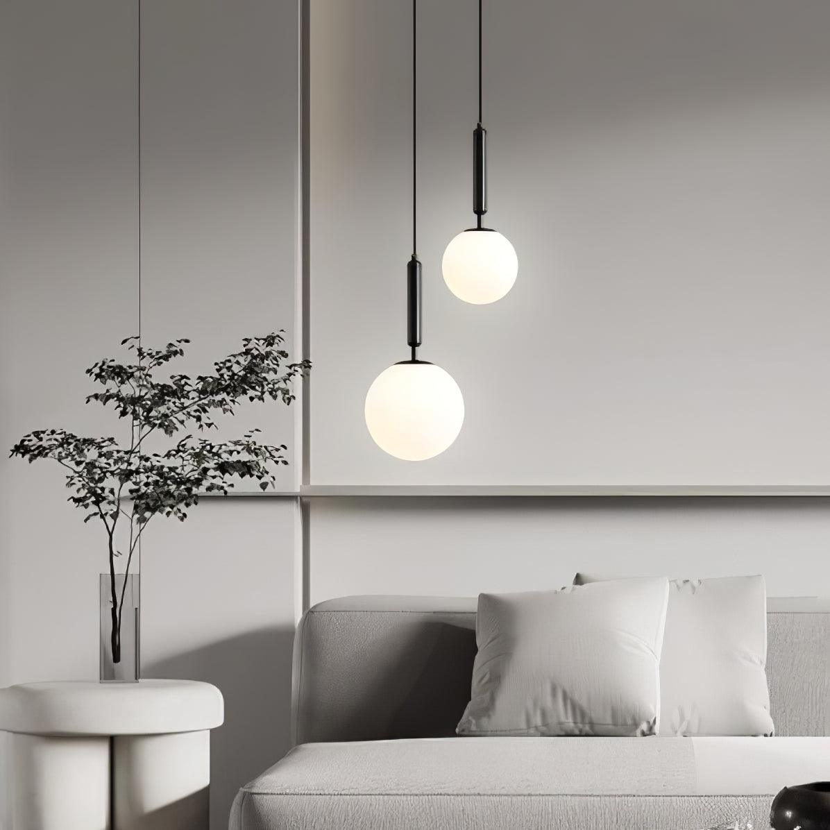 Orbita Minimalist Brass Pendant Light-Neutral Decor