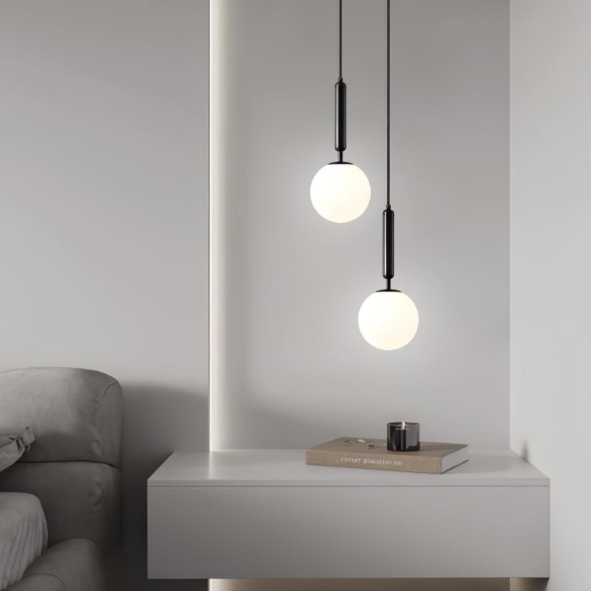 Orbita Minimalist Brass Pendant Light-Neutral Decor