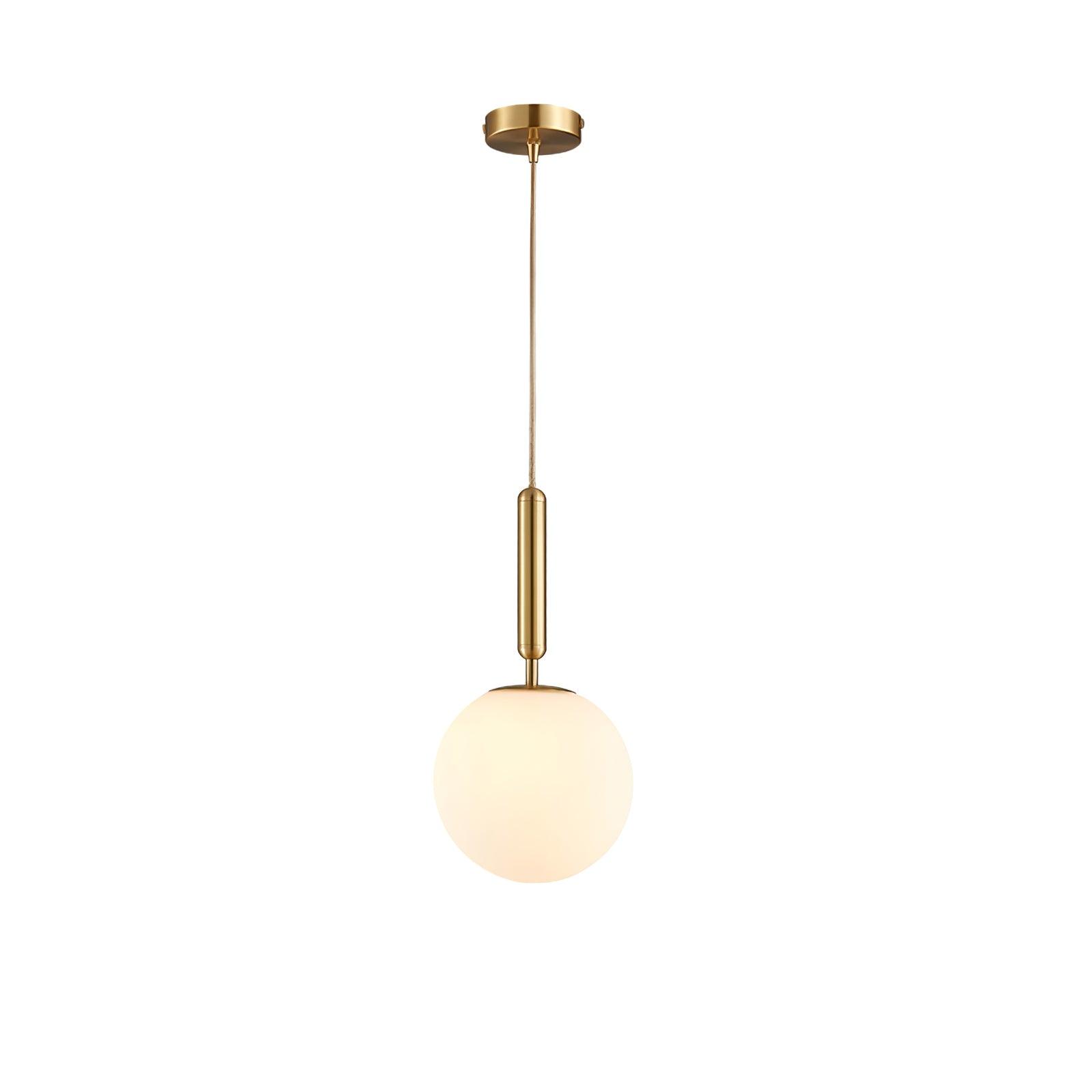 Orbita Minimalist Brass Pendant Light-Neutral Decor