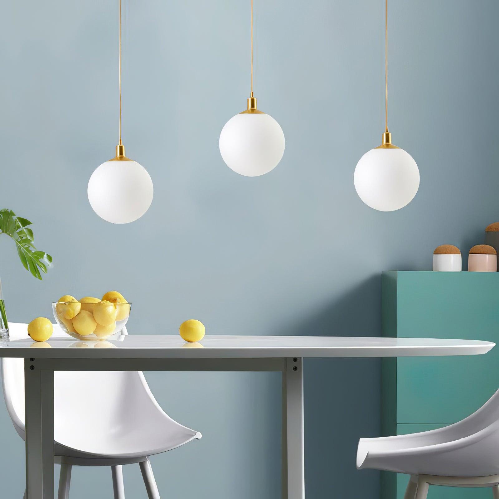 Orbita Minimalist Brass Pendant Light-Neutral Decor