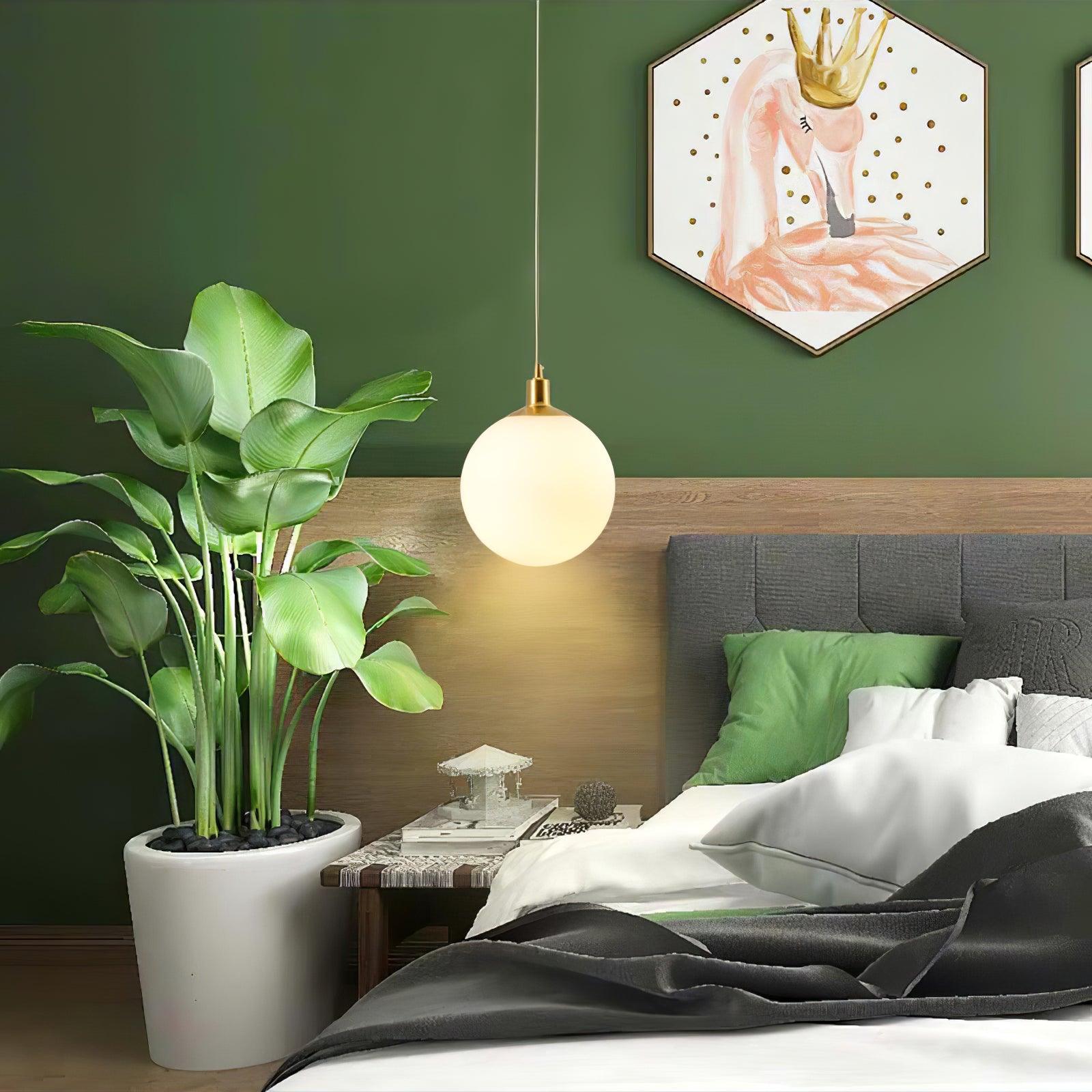 Orbita Minimalist Brass Pendant Light-Neutral Decor