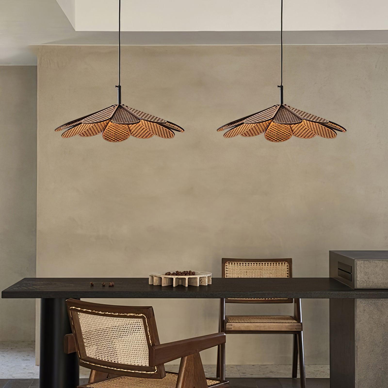 Zevarus Nordic Art Wabi-Sabi Wood Pendant Light-Neutral Decor